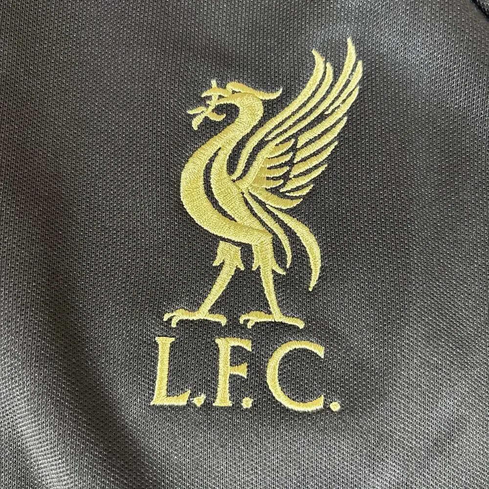 NWT Adidas Liverpool FC LFSTLR Black & Gold Soccer Track Jacket KC7802 Men's L